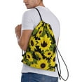 thumbnail image 3 of Bingfone Sunflowers In Vintage Drawstrings Backpacks Bags For Men Women Gym Drawstrings Bag, 3 of 9