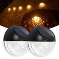 thumbnail image 4 of Aplique solar de pared para exteriores: lámpara LED impermeable para jardín con sensor de movimiento o encendido automático al anochecer, aplique de pared semicircular decorativo para patio, valla,, 4 of 6
