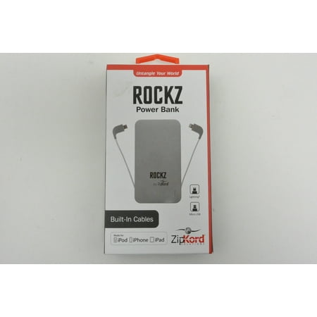 New OEM ZipKord Rockz 5,000 mAh Battery Pack with Micro USB & Lightning