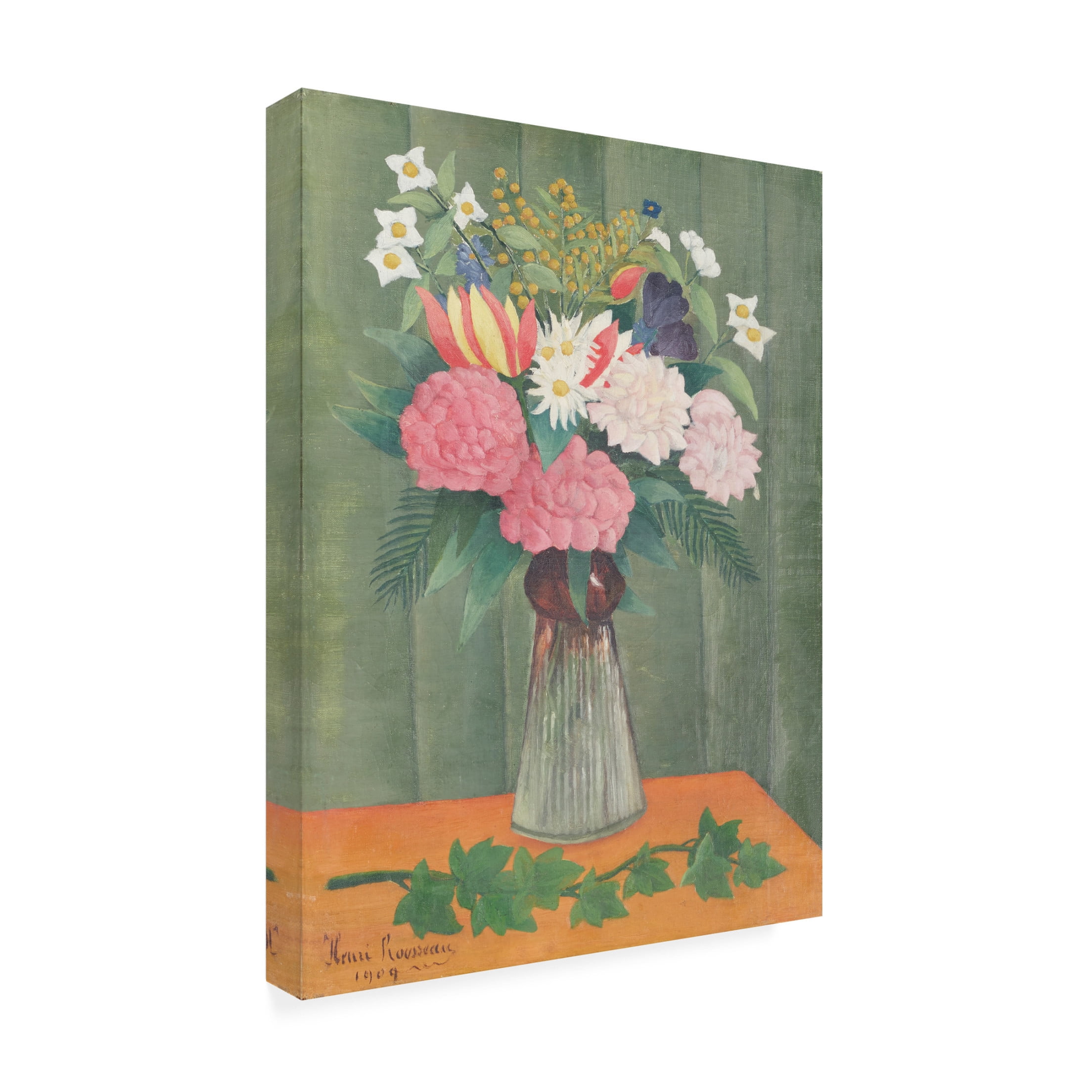 Trademark Fine Art Pictufy Flowers In a Vase Canvas Wall Art