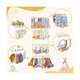 thumbnail image 4 of Organizador de lazos para el cabello, soporte para diademas, accesorios para diademas de bebé, habitación de niños y almacenamiento, 4 of 5