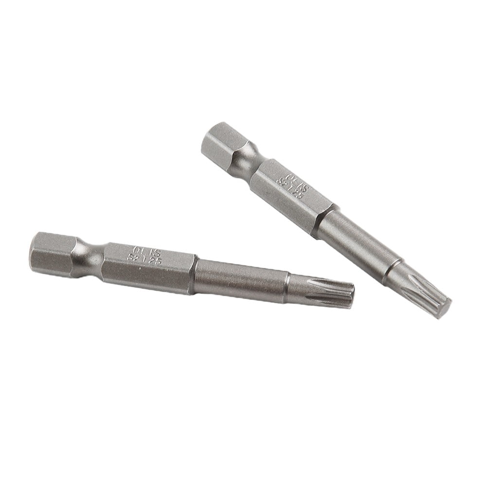 Lot De 2 Forets T25 Torx - Tige Hexagonale 1/4, Longueur 6 Pouces, Rouge, Uxcell