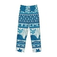 thumbnail image 6 of Uemuo Sea Underwater Animals Pattern Men's Wide Leg Palazzo Lounge Pants with Pockets Light Weight Loose Comfy Casual Pajama Pants-Large, 6 of 9