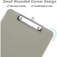 thumbnail image 6 of Minzimin 8.5 x 11 Plastic Clipboards Set of 1/2, Low Profile Metal Clip, Translucent Board, 12.5 x 9 in Letter Size, Office Supply, Back to School, 6 of 7