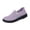 Purple, variant on CAIXAI Orthopedic Dress Sneakers Women Arch Support Wide Toe Box Sneakers Women Breathable Walking Anti-Skid Women Walking Shoes Knit Upper Embroidery Mary Jane Flats Women Hands-Free Barefoot Shoe