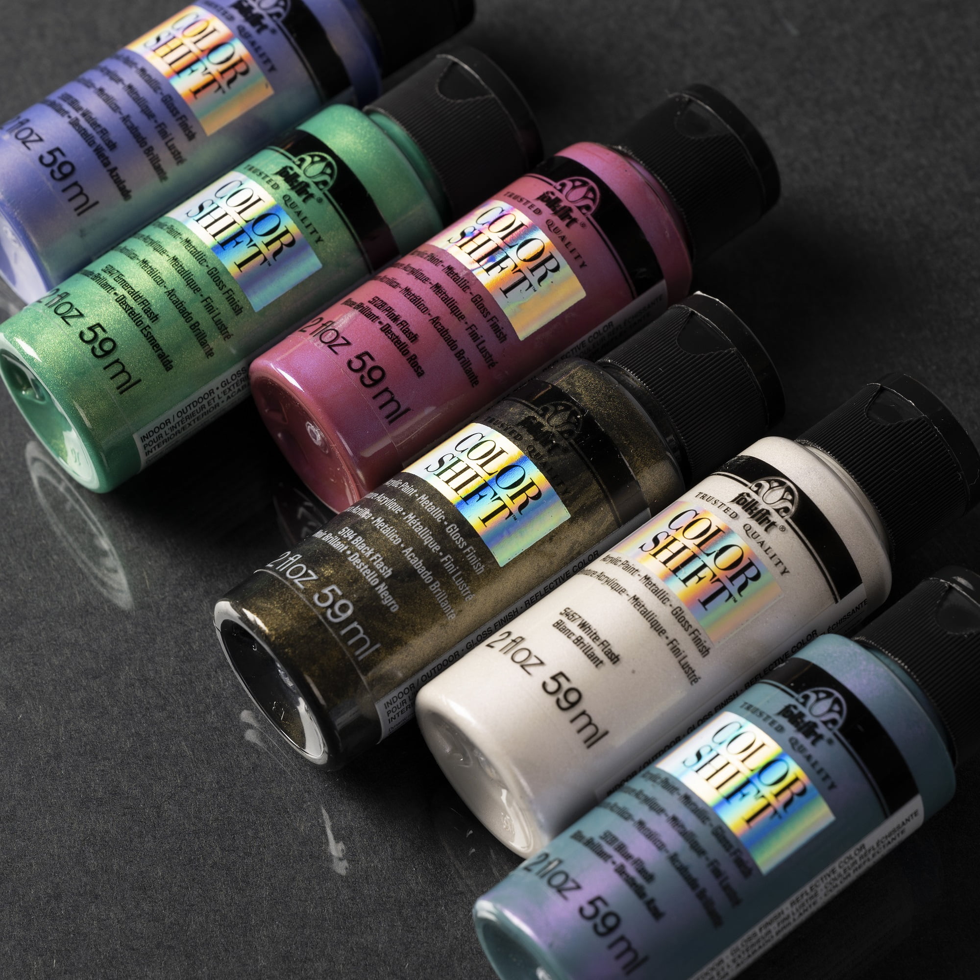 12 Pack: FolkArt® Color Shift™ Gloss Finish Metallic Acrylic Paint