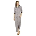 thumbnail image 3 of Bimba Women Long Shirt White Rayon Maxi Dress Button Down Gown Chic Style Custom, 3 of 9