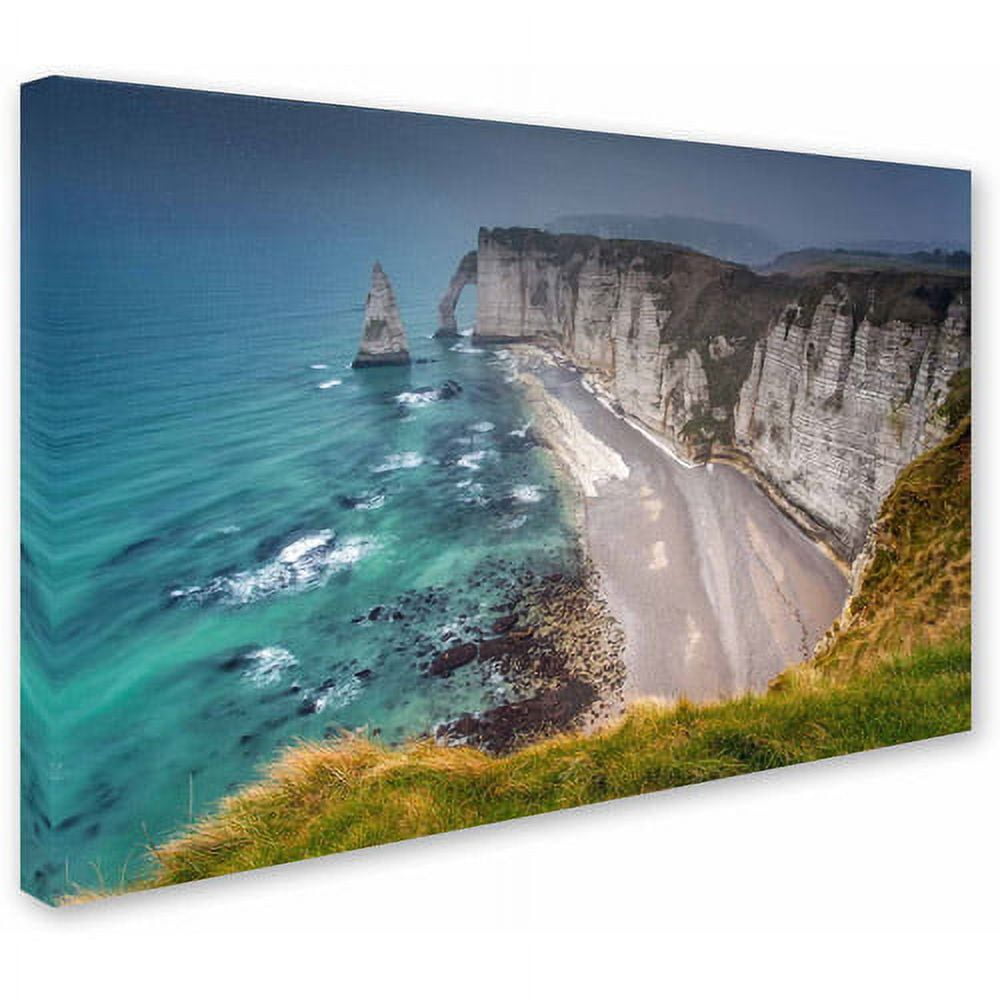 Trademark Fine Art "Etretat In the Fog" Canvas Art by Mathieu Rivrin