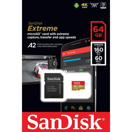 SanDisk ( サンディスク ) 64GB Extreme microSDXC SDSQXA2-064G-GN6MA ［ 海外パッケージ ］