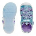 thumbnail image 5 of Disney Frozen Girls Closed Toe Sport Sandals. (Toddler Little Kids), Light Blue Lilac, Size: 8, 5 of 6