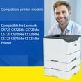 thumbnail image 2 of WRZN CX725 74C10K0 74C10C0 74C10M0 74C10Y0 Toner Cartridge Compatible for Lexmark CX725 CX725de CX725dte CS720 CS720de CS720dte CS725 CS725de CS725dte Printer (Yellow 1Pack), 2 of 7