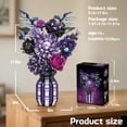 thumbnail image 2 of GZBrick Rose Sunflower Bouquet Building Block Sets Compatible with Lego Flowers with Vase for Adult 1549PCS, 2 of 8