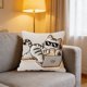 thumbnail image 4 of Cute Puss Patterns Cushion Cover Soft Throw Pillow Cover Removable And Washable Pillowcase For Sofa And Chair Ideal Choice For Summer Sofa And Bedroom Decor, 4 of 6
