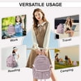 thumbnail image 5 of Cute Backpacks for School Bookbag for Teenagers, School Backpack for Teens Book Bags School Bag for Women Men, Aesthetic Backpacks for Teens High School College Backpack Laptop Casual Daypack Purple, 5 of 10