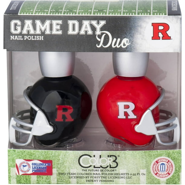 Color Club Game Day Duo Nail Polish, Rutgers, .55 fl oz, 2 count
