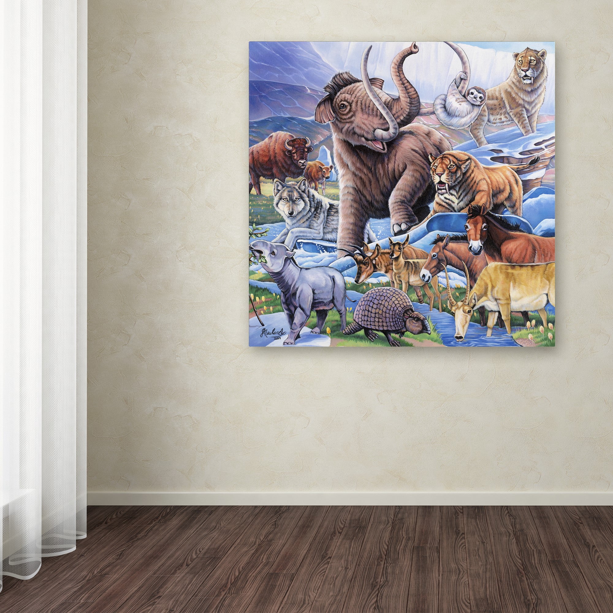 Trademark Fine Art 'Ice Age Color' Canvas Art by Jenny Newland