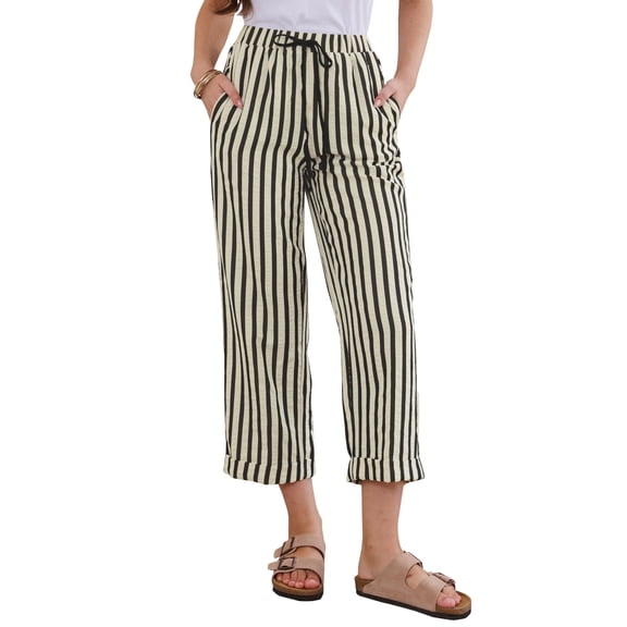 DARING DIVA Women's High Waisted Wide Leg Casual Pants X-Small Black