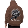 thumbnail image 6 of CONFREE Mens Hoodie Rose Prints Hoodies For Men Long Sleeve Casual Pullover Hooded Sweatshirts With Pockets, 6 of 6