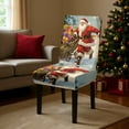 thumbnail image 5 of Hometravel Festive Chair Cover, Christmas Pattern Elastic Seat Protector, Reusable Washable Cover for Home, Restaurant, Holiday Gathering, 5 of 6