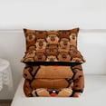 thumbnail image 5 of Erosebridal Cute Animal Capybara Twin Comforter Sets For Capybara Lover,Cartoon Capybaras Bedding Set For Girls Kids ,Reversible Black 2-Piece, 5 of 7