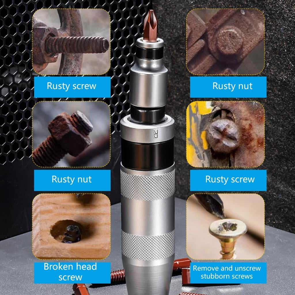 CEORPER Manual Impact Driver Bit Set for Dismantling Rusty Screw Extracting Broken Bolts