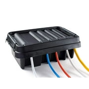 SOCKiTBOX – The Original Weatherproof Connection Box – Indoor & Outdoor Electrical Power Cord Enclosure for Timers, Extension Cables, Transformers, Power Strips, Lights, Tools & More – Medium – Black