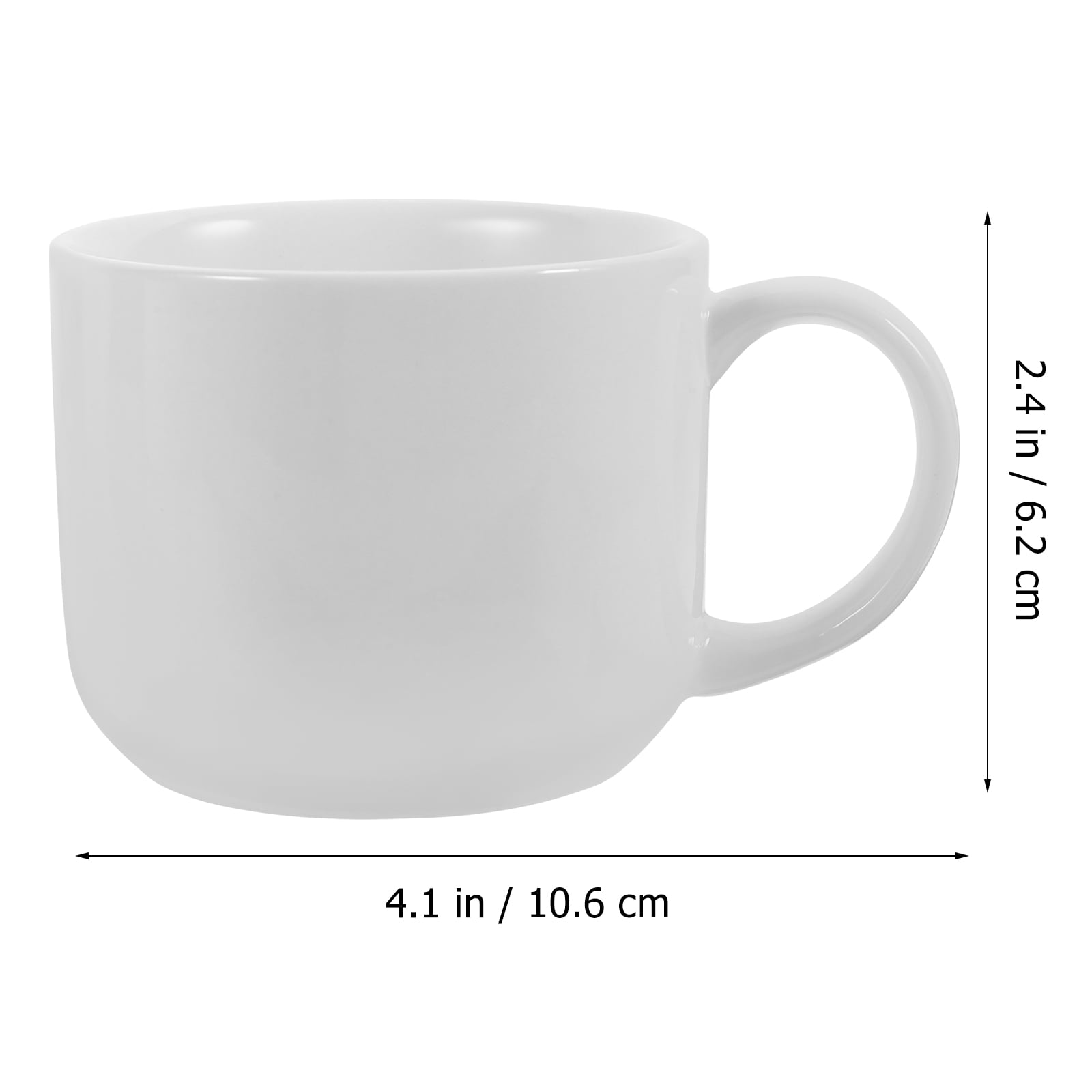 White Ceramic Coffee Mug Espresso Cups Milk Storage Rack Office