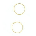 thumbnail image 2 of JewelStop 14K Yellow Gold Hoop Earrings -2x30mm, (3/32" x 1 3/16 Inches), 2 of 5