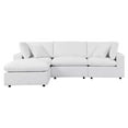 thumbnail image 5 of Modular Lounge Sectional Deep Sofa Chair Set, Sunbrella, White, Fabric, Modern Contemporary, Outdoor Patio Balcony Cafe Bistro Garden Furniture Hotel Hospitality, 5 of 10