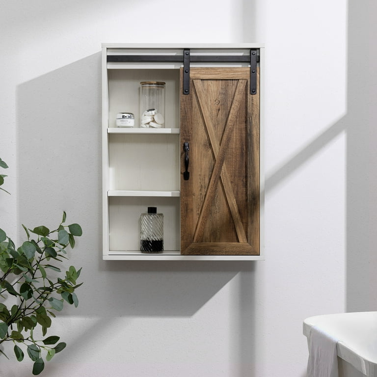 White Oak Cupboard with Shelf and Sliding Doors – Krovel Furniture Co.