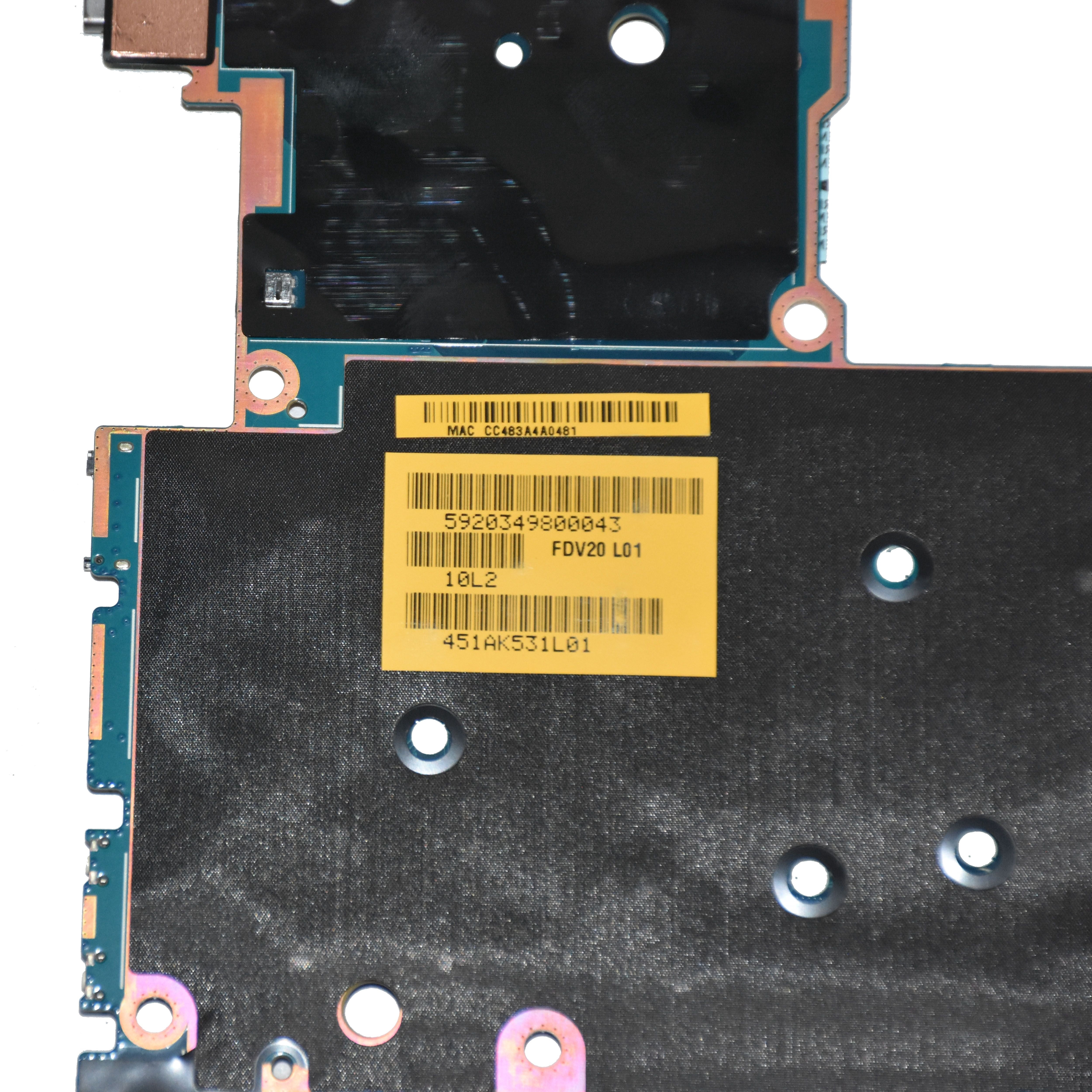 Dell Latitude 7210 2‑in‑1 LA‑J321P Motherboard i3‑10110U, 4GB - 68J22