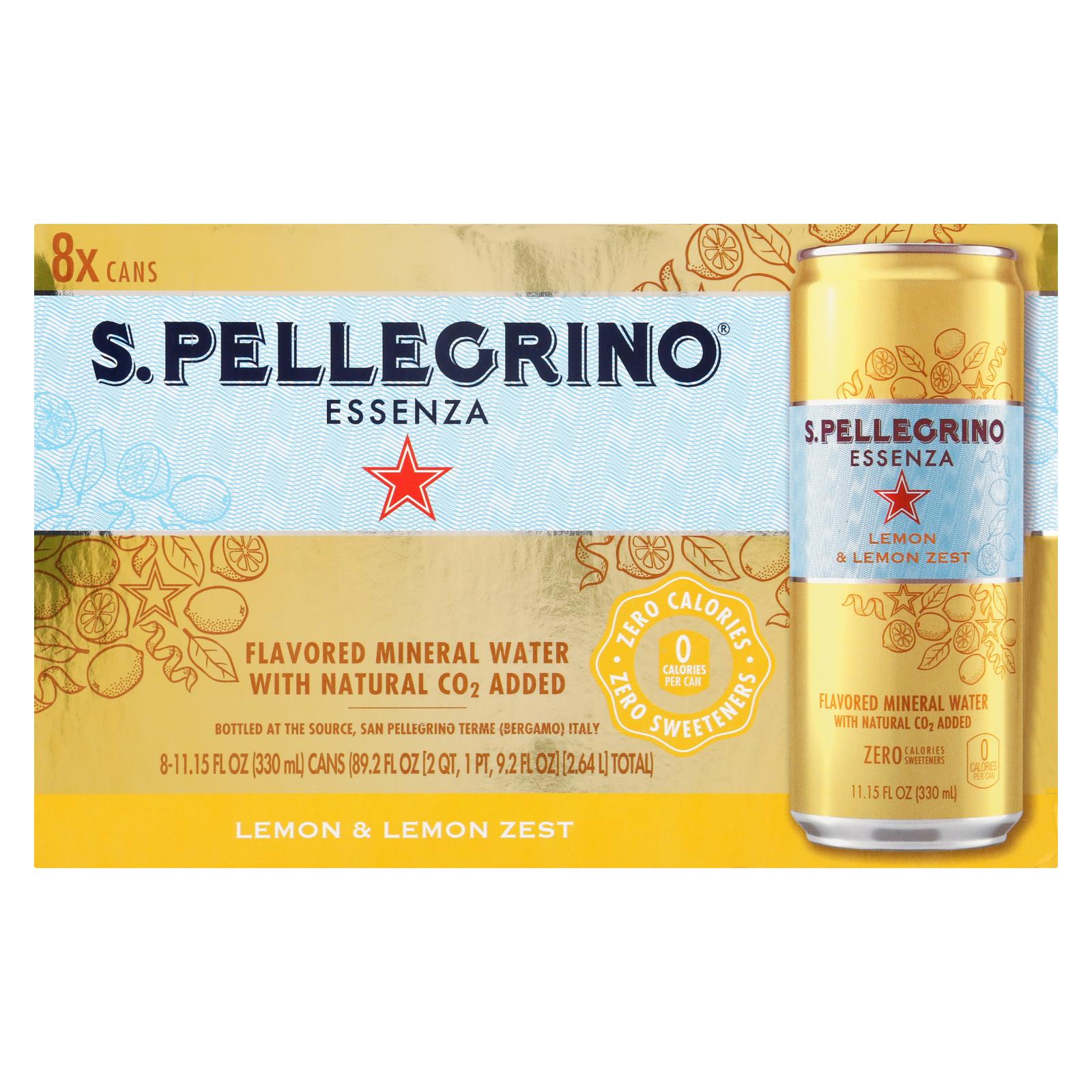 S.Pellegrino Flavored Mineral Water Case of 3 8/11.15Z