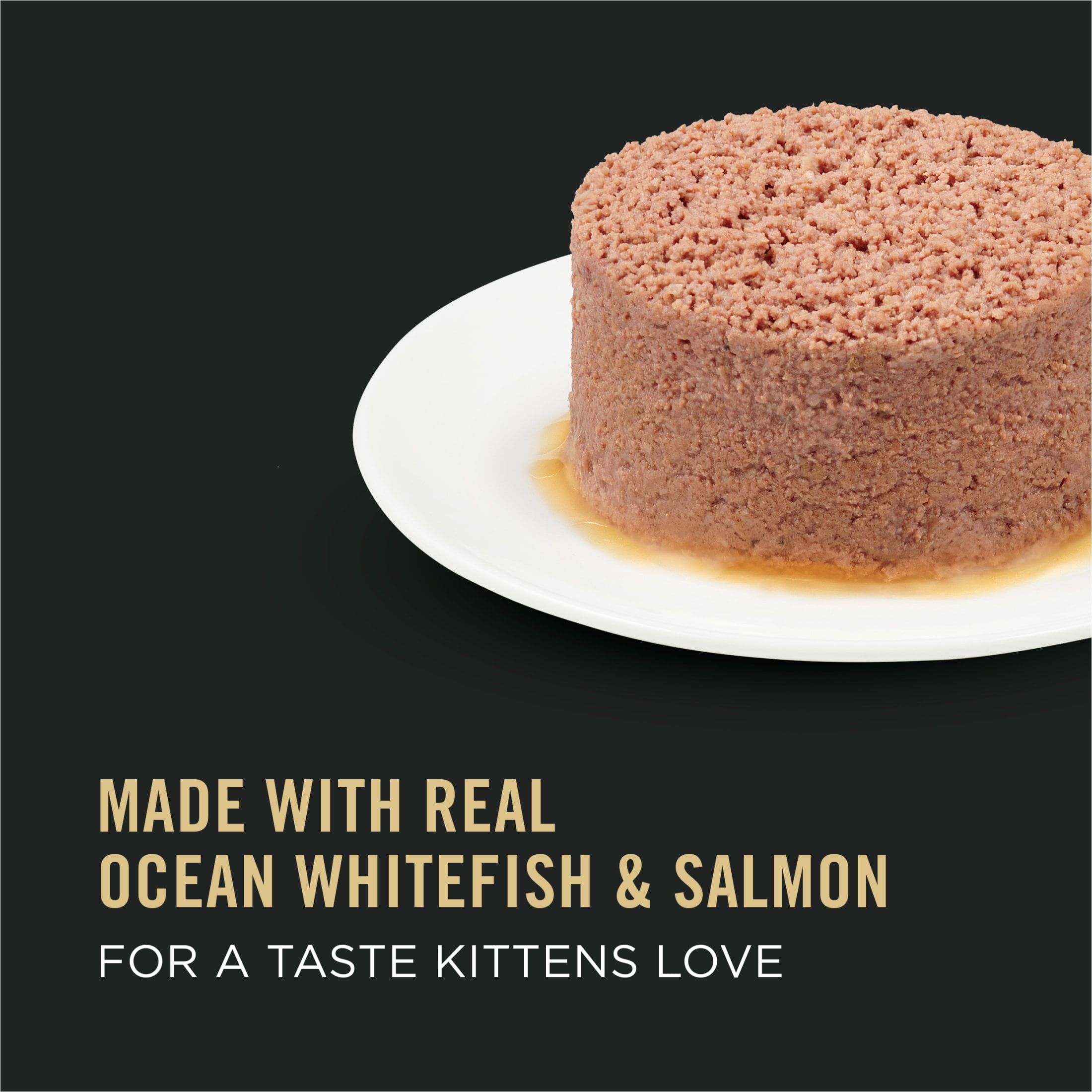 Purina Pro Plan, Grain-Free Ocean Whitefish and Salmon, Wet Kitten Food, 3 oz Cans, 24 Pack