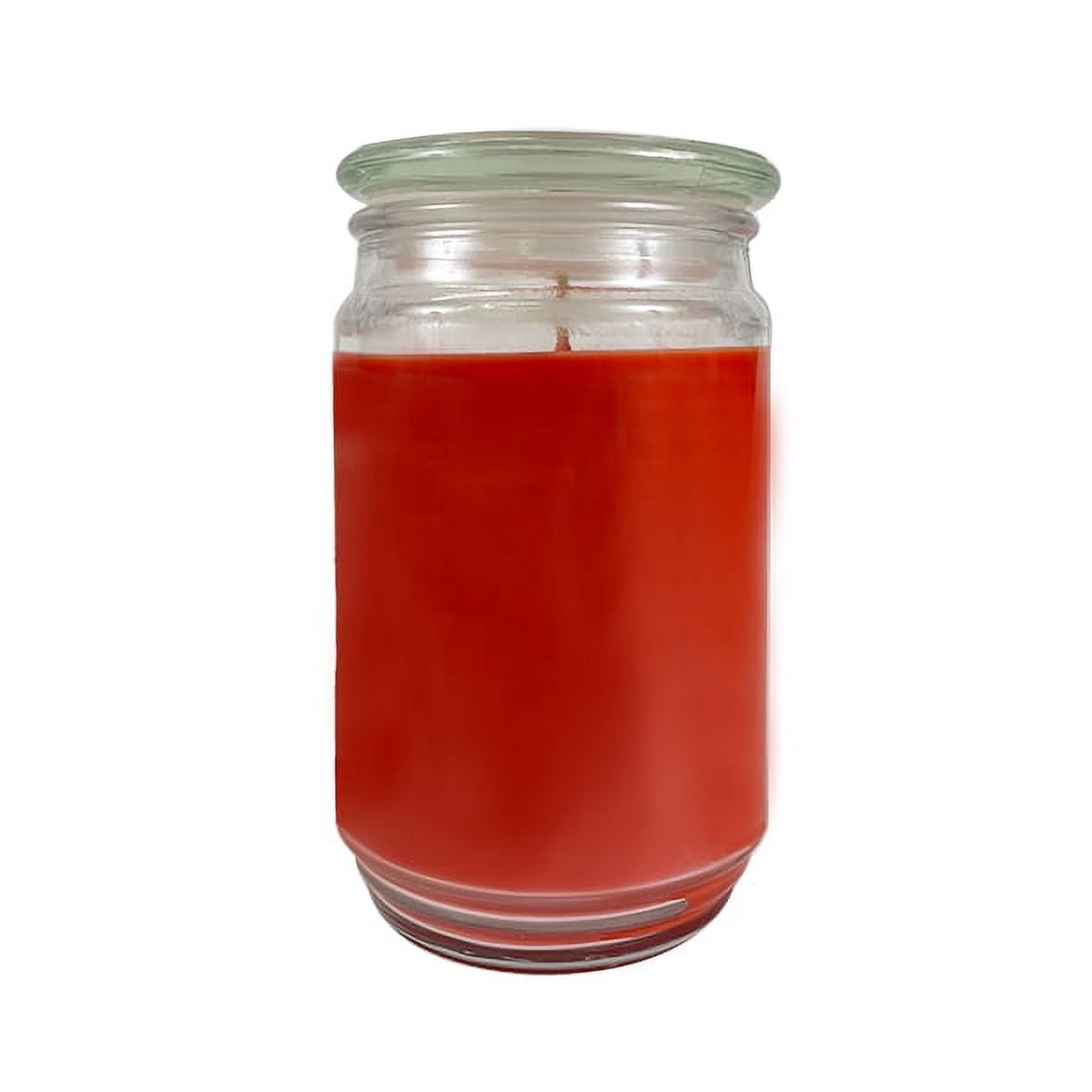 Mainstays Amaretto & Blood Orange Scented Single-Wick Large Glass Jar Candle, 20 oz.
