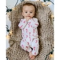 thumbnail image 2 of Douhoow Infant Christmas Jumpsuit Unisex Baby Long Sleeve Zipper Ribbed Romper, 2 of 9