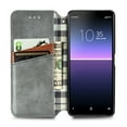 thumbnail image 5 of Coque pour Sony Xperia 10 II Flip Cover Flip Cover Protection Magnétique - Gris, 5 of 5