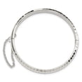 thumbnail image 2 of Finest Gold Sterling Silver Polished & Diamond-Cut 5 mm Hinged Kids Bangle Bracelet, 2 of 3