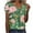 Green Tops for Women _z, variant on Women's Flora Print Comfy Casual Shirts Fashion 2024 Vintage Y2K Tops Dressy Casual Short Sleeve Tunic Tops for Lady Loose Fit Flowy Summer Clothes for Teen Girls V Neck Blouse Green T Shirts S