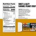 thumbnail image 2 of KIND Protein MAX Sweet & Salty Caramel Peanut Crisp Bars, 12 Count Box, 2 of 10