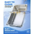 thumbnail image 5 of WantJoin Steam Table Hotel Pans with Lid 1/1 Full Size 4 Inch Deep 4 Pack Stainless Steel Metal Tray Sets Food Storage Container Restaurant Chafing Dishes Commercial Buffet Warmer Catering Supplies, 5 of 5