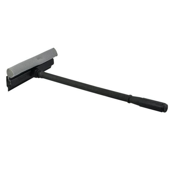 Jalador Limpia Vidrios 2 en 1: Goma y Esponja -Multiusos en Color Negro KARLEN S/N