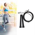 thumbnail image 1 of Steel Wire Skipping Skip Adjustable Fitness Jump RopeLength: 3m Steel Wire Jump Rope (Megenta), 1 of 5