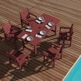 thumbnail image 3 of JUSTLET 6 PC Outdoor Patio Furniture Set, Patio Dining Sets, 5 Chairs and 1 Table, Red, 3 of 10