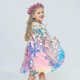 thumbnail image 3 of S 2-3T Capa de sirena para niños, capas de lentejuelas coloridas, capa de princesa, disfraz de fiesta brillante para niño, niña, 3 of 3
