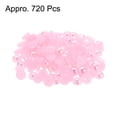 thumbnail image 3 of REGALWOVEN 6mm AB Flat Back Pearls Loose Half Round Resin Pearl Beads DIY Crafts Colorful Light Pink, 3 of 5