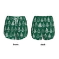 thumbnail image 5 of Xecao's Christmas Trees for a double-layer running short for women, perfect for gym, tennis, and more, featuring a convenient pocket., 5 of 9