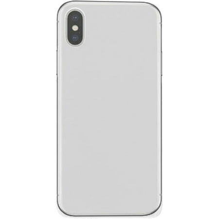 Ultra Singlet - For Apple iPhone X Rubberized Matte Ultra Slim Single One Piece Back Cover - White