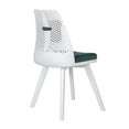thumbnail image 6 of Dining Chairs Set of 2 Backrest Chair, Upholstered Side Chairs with Wood Legs for Dining Room, Kitchen, Living Room, Green, 6 of 10