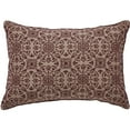 thumbnail image 3 of VHC Brands Custom House Burgundy Tan Jacquard Pillow 9.5x14, 3 of 3