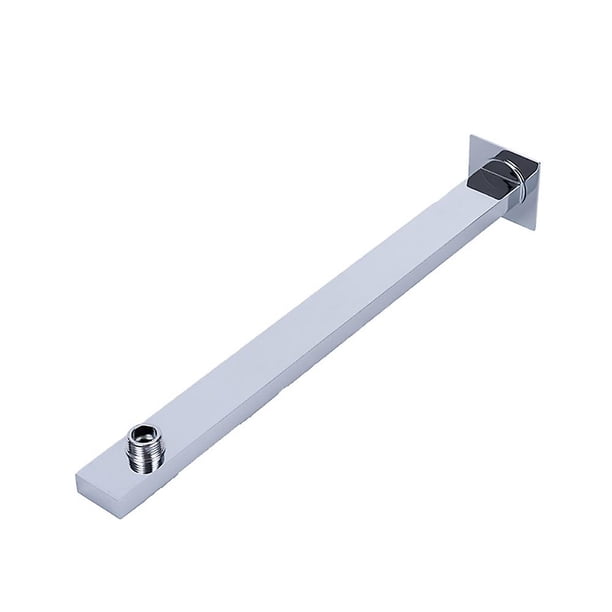 Brazo de ducha de pared TANGJMXG acero inoxidable S304 cromado Soporte cuadrado 35 cm
